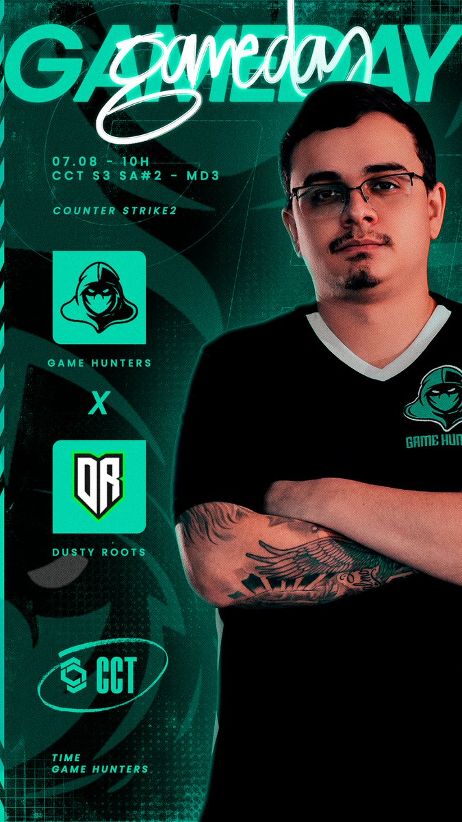GameHunters (@gamehunterscs2) on Twitter photo Amanhã começa mais um <a href="/CCT_CS/">Champion of Champions Tour CS2</a> e nosso primeiro adversario sera a <a href="/GoDustyRoots/">Dusty Roots</a> as 10h!
#LetsHunt Amanhã começa mais um <a href="/CCT_CS/">Champion of Champions Tour CS2</a> e nosso primeiro adversario sera a <a href="/GoDustyRoots/">Dusty Roots</a> as 10h!
#LetsHunt