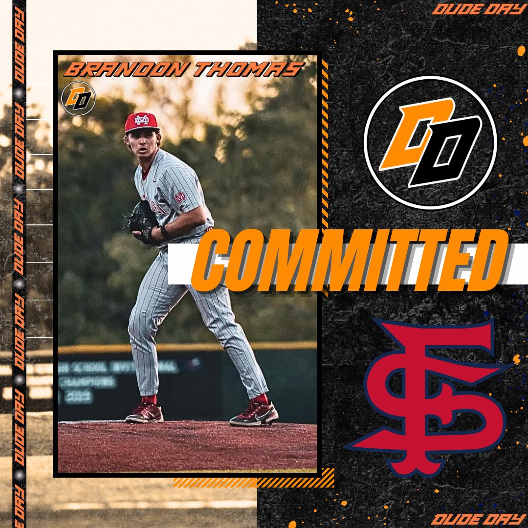Dude Day Baseball Camps (@dudedaybaseball) on Twitter photo Congratulations to Brandon Thomas of <a href="/MDHS_Baseball/">Mater Dei Baseball</a> on his commitment to Fresno State University! <a href="/Brandon34Thomas/">Brandon Thomas</a> <a href="/FresnoStateBSB/">Diamond 'Dogs</a>
#DudesOnly | #GoDogs Congratulations to Brandon Thomas of <a href="/MDHS_Baseball/">Mater Dei Baseball</a> on his commitment to Fresno State University! <a href="/Brandon34Thomas/">Brandon Thomas</a> <a href="/FresnoStateBSB/">Diamond 'Dogs</a>
#DudesOnly | #GoDogs