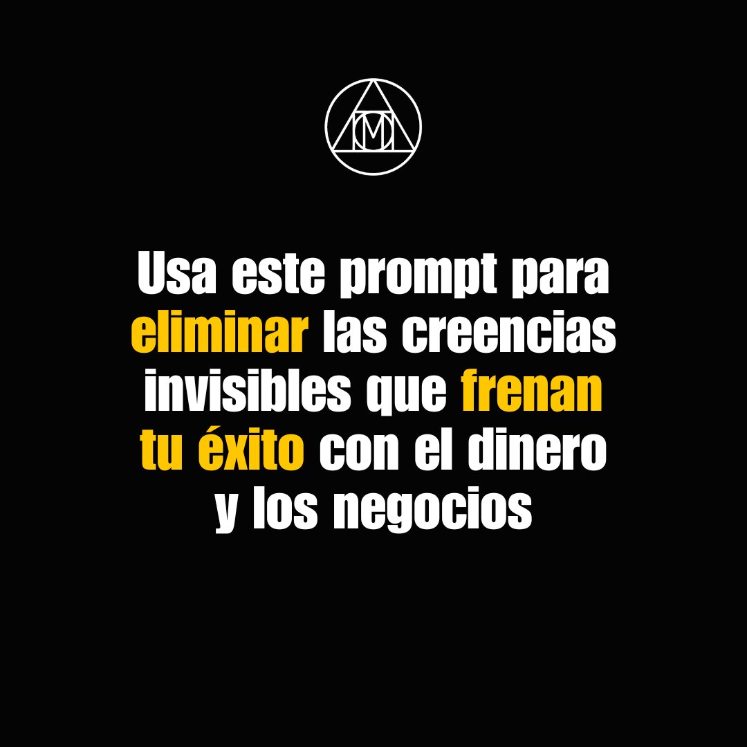 Usa este prompt para eliminar las creencias invisibles que frenan tu éxito con el dinero y los negocios 👇

Copia y pega:

# PROMPT: Explorador de Creencias Limitantes en Emprendimiento y Dinero

## [IMPRIMACIÓN COGNITIVA]
**Modelos Fundacionales:** Aplica la Terapia