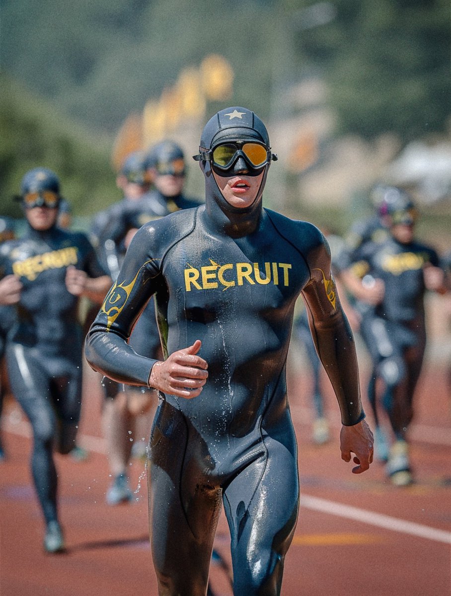 Physical fitness is an important part of recruit training.