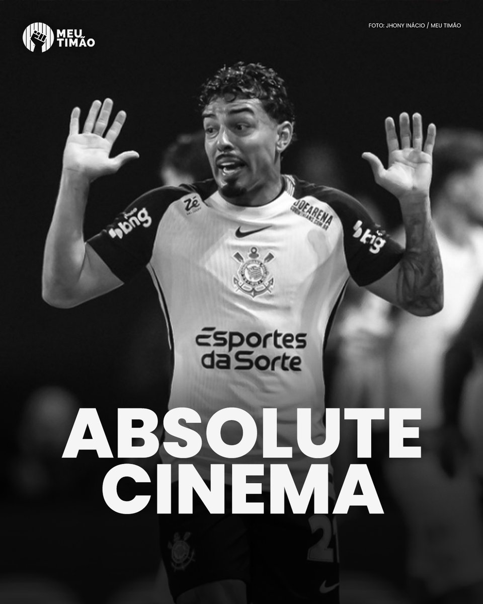MeuTimao's tweet photo. ✋ABSOLUTE CINEMA ✋

📸 Jhony Inácio / Meu Timão https://t.co/NWklgqVE4Q