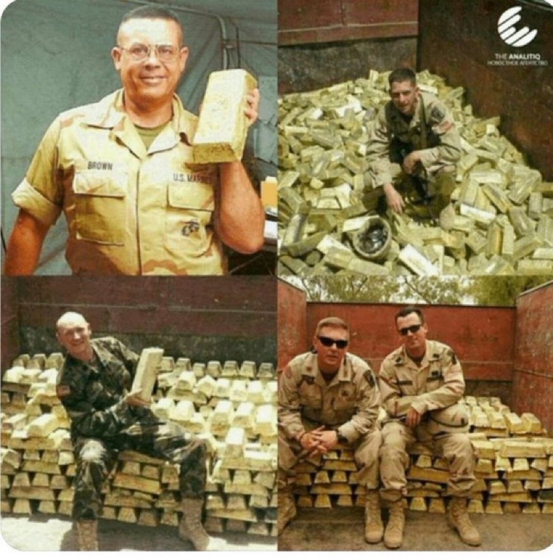 📸 Photos extrêmement rares de l’armée américaine… en train de saisir les fameuses armes de destruction massive en Irak.