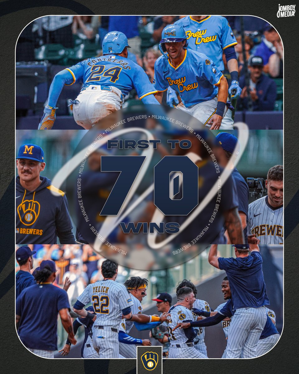 Brewers sweep the Braves to become the first team to reach 70 wins!