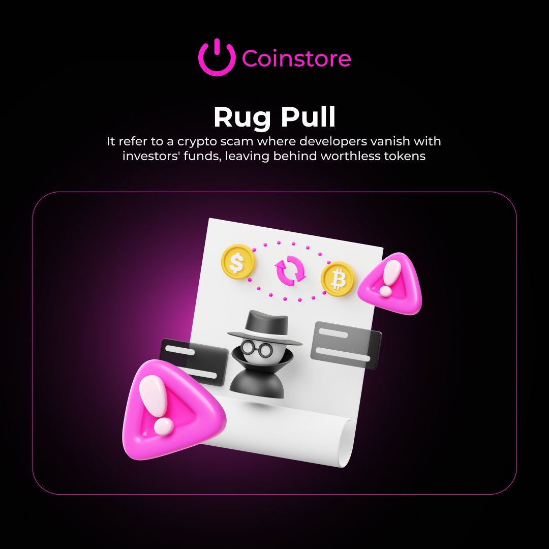 📘 Crypto Dictionary: What is Rug Pull? #crypto #dictionary #coinstore