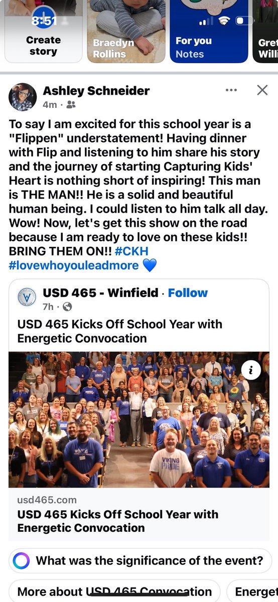 We are humbled by getting to serve great educators. This came in from Wichita Kansas.  We had lots of fun at convocation.  And they are ready for the kids !!!!