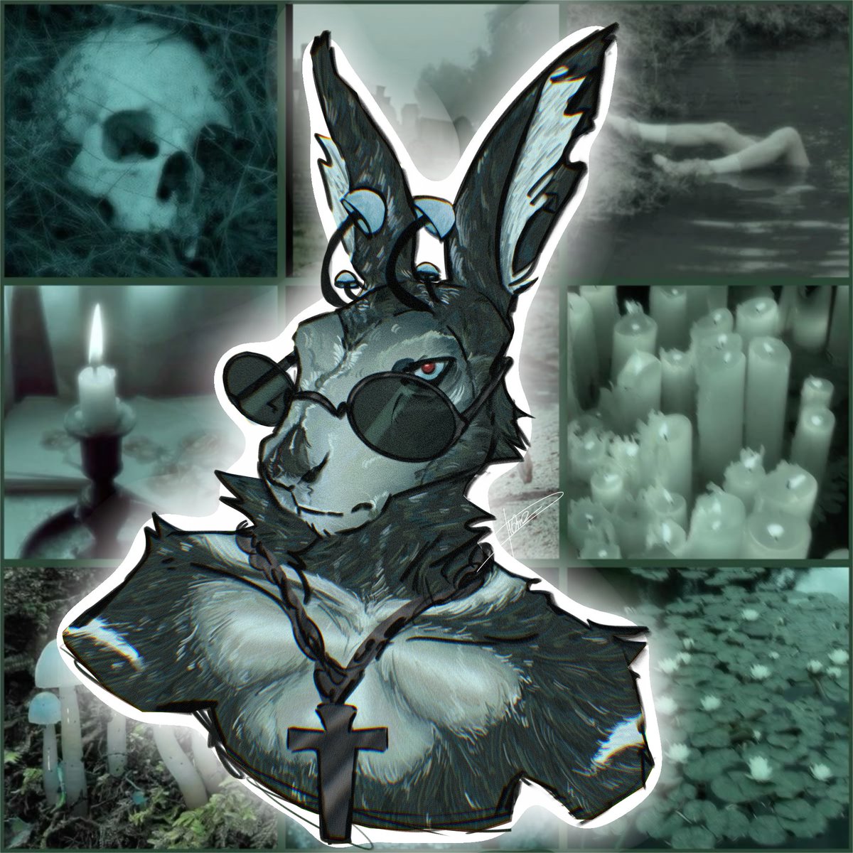 TastyTvStatic's tweet photo. Woah another post a day after the first one!? Crazy. 
Here’s and Oc I based of a moodboard I found. 

#art #FurryOc #furryartwork #furry #rabbit https://t.co/3GnWYFVI7C