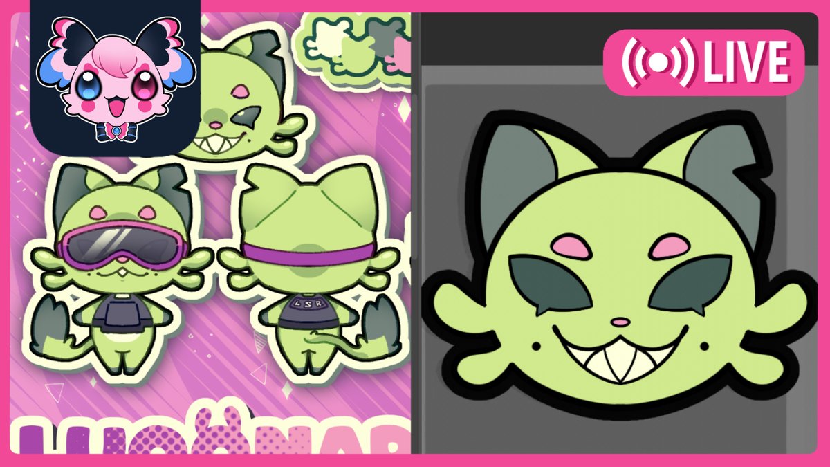 ✨I’M LIVE ON STREAM, COME WATCH!✨
【EN/ES】SUB BADGES【Chokoko】 
twitch.tv/chokokovt