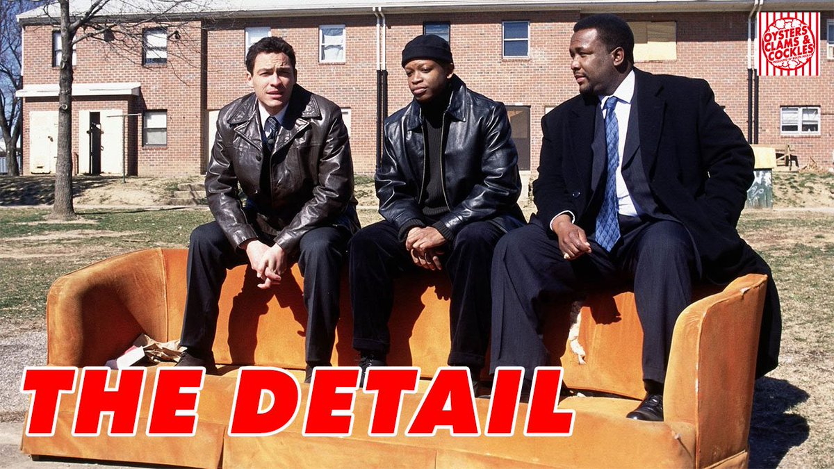 We are now covering “The Wire” season 1 with a podcast for every episode dropping exclusively on the <a href="/ClamsAndCockles/">Oysters Clams & Cockles</a> Patreon. Today we discussed and reviewed season 1, episode 2 — “The Detail.”

Head to Patreon, search “Oysters Clams &amp; Cockles,” and subscribe to ride with us.