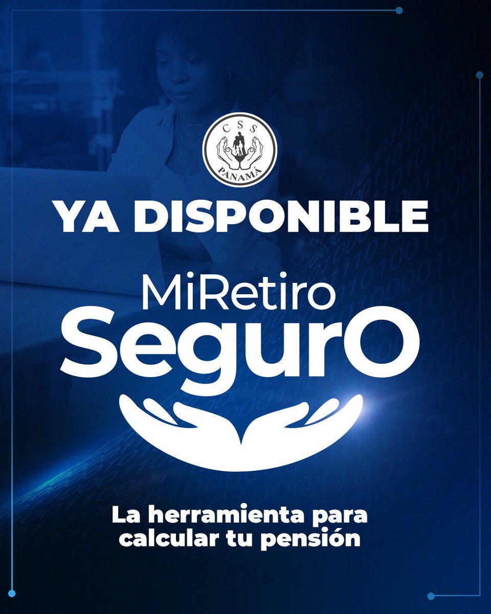 CSSPanama's tweet photo. Ya disponible Mi Retiro Seguro.

https://t.co/CxCKa9jcfo

🔹Proyecta tu pensión y obtén una estimación clara y segura de tu futuro.

🔹Toma decisiones informadas con valiosos datos para planificar tu retiro con confianza.

Tu pensión, segura y al alcance de un clic. #EstasClaritoEstasSeguro