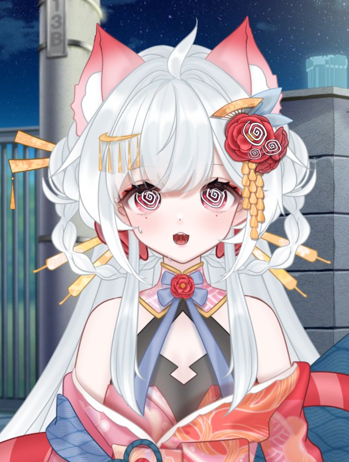 Kitsune__Fae's tweet photo. What do you mean we are only halfway through the week? 

#vtuber #ENVtubers #kitsunegirl https://t.co/ldWSR6jtoZ