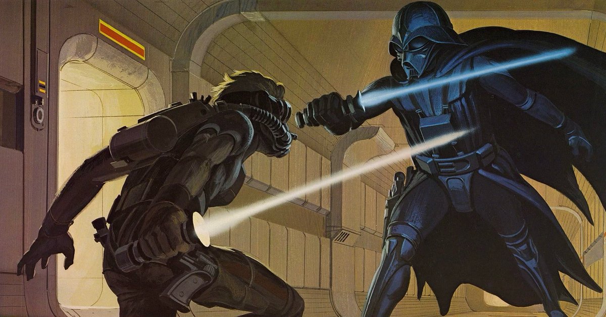 Early STAR WARS concept art by Ralph McQuarrie.
