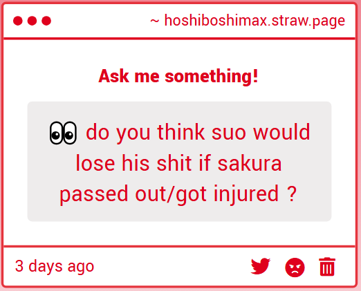 the, same guy who beat the shit out some someone in keep when nirei got hurt and the same guy who became endo's biggest hater because he talked shit about sakura??? uh YEAH
