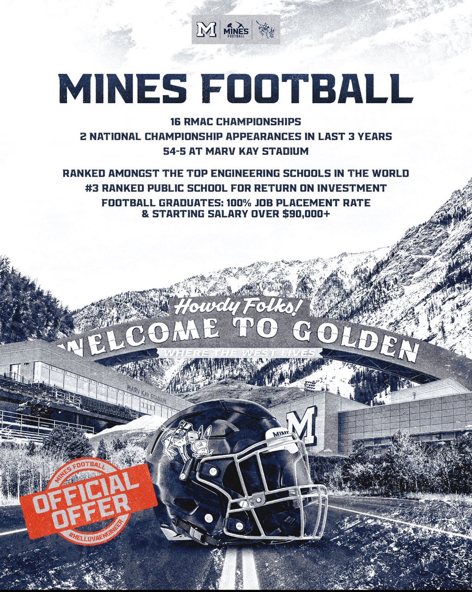 John Allen (@johnnyallen_54) on Twitter photo After a great conversation with <a href="/TimBrandon5/">Tim Brandon</a> I am extremely blessed to receive an offer to the Colorado School of Mines!
<a href="/CoachBobStitt/">Bob Stitt</a> <a href="/CoachLeonardTX/">Coach Nate Leonard, M.Ed.</a> <a href="/Hwy_77/">Ralph Rubalcaba</a> <a href="/CoachNickOlvera/">Nick Olvera</a> <a href="/CoachTWiggins/">Travis Wiggins</a> <a href="/hunter_walling/">Hunter Walling</a> <a href="/CoachZ_TX/">Adam Zurbrugg</a> <a href="/CoachPoe04/">Matthew Poe</a> <a href="/ejusticeallen/">Elizabeth Justice Allen</a> <a href="/IPLawTexas/">Vince Allen-Patent, Trademark, and Copyright Law</a> After a great conversation with <a href="/TimBrandon5/">Tim Brandon</a> I am extremely blessed to receive an offer to the Colorado School of Mines!
<a href="/CoachBobStitt/">Bob Stitt</a> <a href="/CoachLeonardTX/">Coach Nate Leonard, M.Ed.</a> <a href="/Hwy_77/">Ralph Rubalcaba</a> <a href="/CoachNickOlvera/">Nick Olvera</a> <a href="/CoachTWiggins/">Travis Wiggins</a> <a href="/hunter_walling/">Hunter Walling</a> <a href="/CoachZ_TX/">Adam Zurbrugg</a> <a href="/CoachPoe04/">Matthew Poe</a> <a href="/ejusticeallen/">Elizabeth Justice Allen</a> <a href="/IPLawTexas/">Vince Allen-Patent, Trademark, and Copyright Law</a>