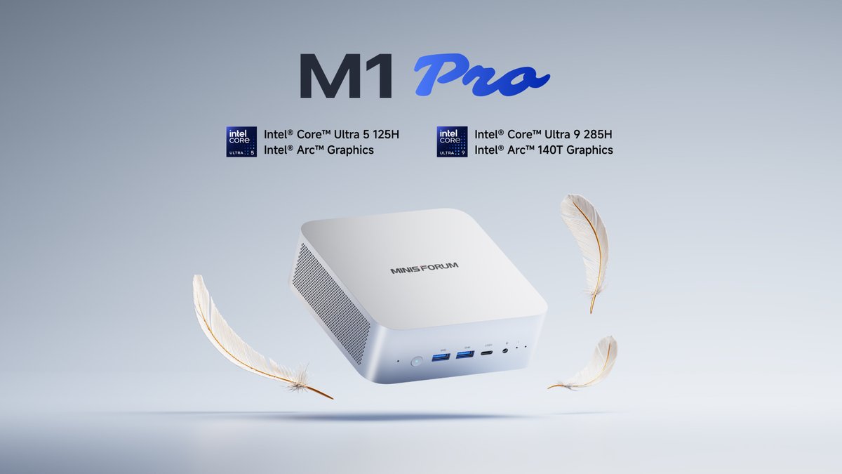 Hi_MINISFORUM's tweet photo. 🚀 Minisforum M1 Pro-285H is Available Now!
🔥 See the power of M1 Pro in action – watch live now: https://t.co/SwyMHTx7zF

#Minisforum #M1Pro #MiniPC #IntelUltra #LiveNow https://t.co/zIa7BeBa23