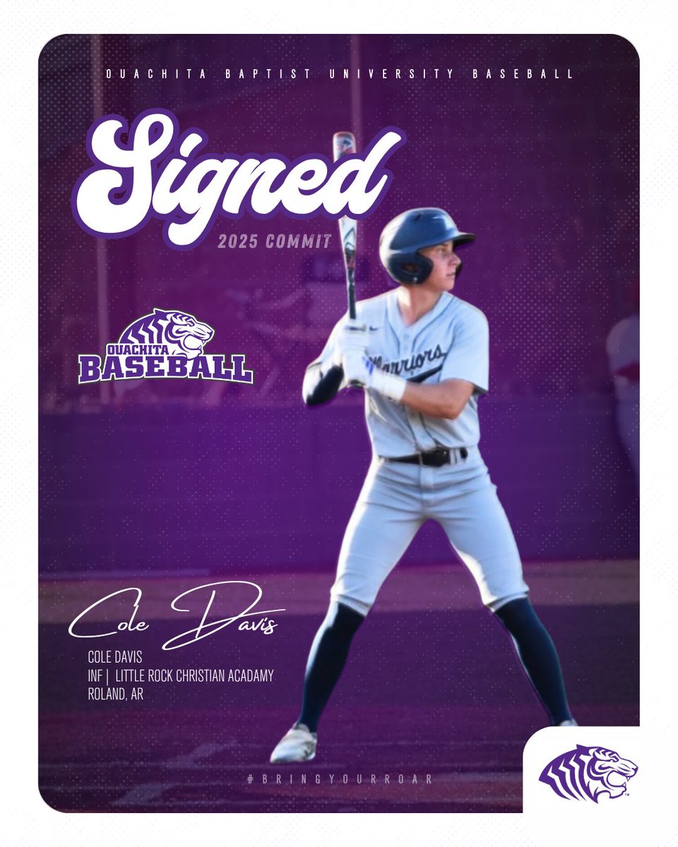 OuachitaBSB's tweet photo. Found some more Tigers this summer 🐅

Swipe to get to know the newest members of our 2025 recruiting class ➡️

@ColeDavis2025 
@IanRowe28 
@ParkerL2025 

#RollTigs | #BringYourRoar 🐅 https://t.co/omxFK9jJEH