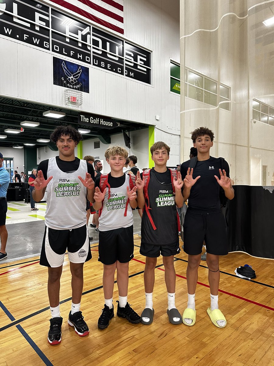 Some of our sophomore studs getting work in at the Summit Summer League! #LuersSpirit