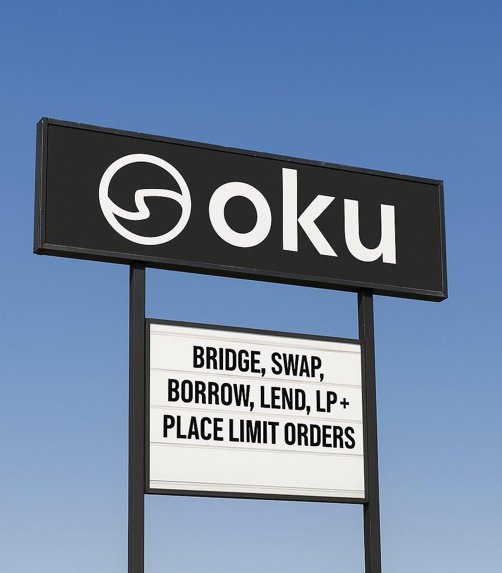 Oku is your all-in-one DeFi platform 🖤