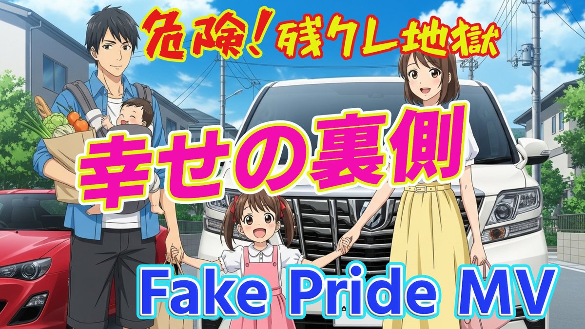 dreammii111's tweet photo. 【MV】見栄でアルファードを買ったパパの悲劇「Fake Pride」【残クレ地獄の歌】Japanese rock https://t.co/Wt03mRIPnX via @YouTube
「Fake Pride」- 残クレ地獄の歌 by Luminous Rays
現代社会の闇を描いたロックナンバー🎸
#FakePride #残クレ #アルファード #LuminousRays https://t.co/uxrs0Z3IHw
