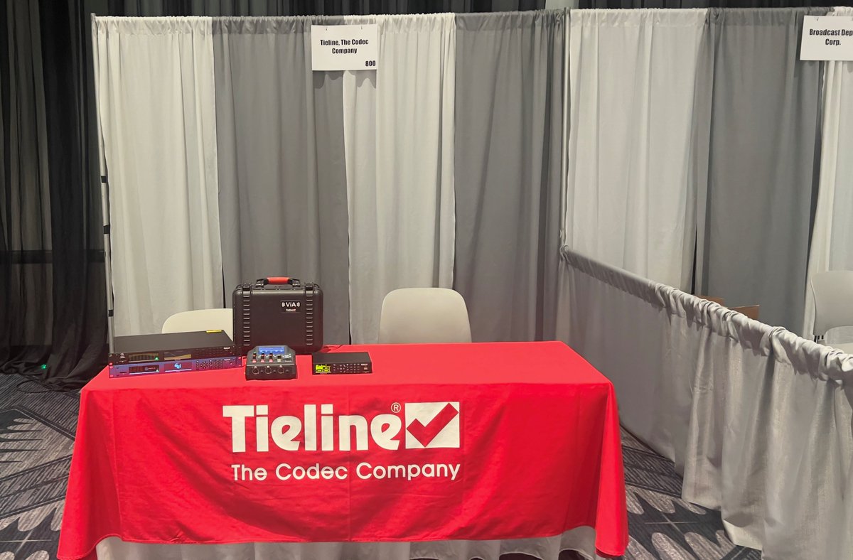 Tieline's tweet photo. Jacob Daniluck is at the #TABshow with Chris Roth and Adam Robinson from #MaxxKonnect and is looking forward to catching up with everyone to show our latest gear. #TABshow2025 #Tieline https://t.co/ZktwwSSjsS
