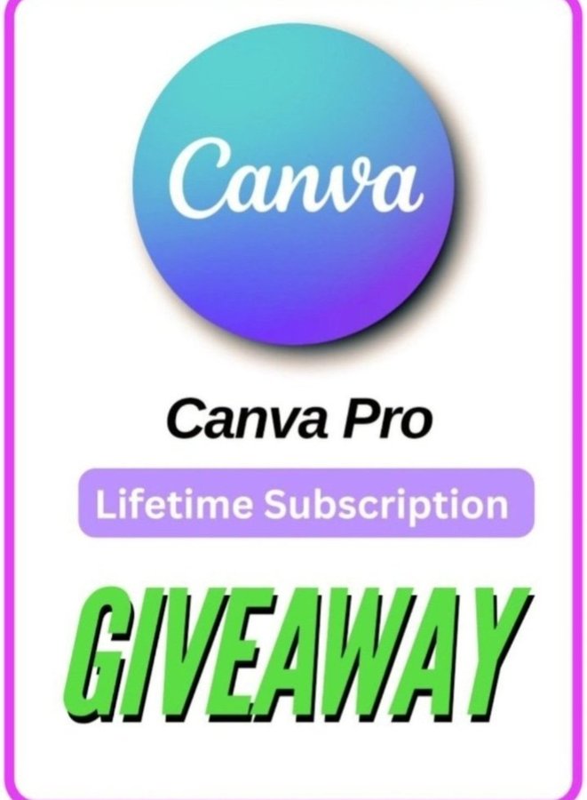 pushpendratips's tweet photo. Want Canva Pro for FREE  Lifetime Access?
No tricks. Just follow these 3 simple steps:

1. Like this post
2. Comment "Canva"
3. Repost for others to benefit too!

Follow me I’ll DM you the access
(No follow no DM)

Let’s make your designs stand out with Canva Pro https://t.co/rEf1GjDVAh