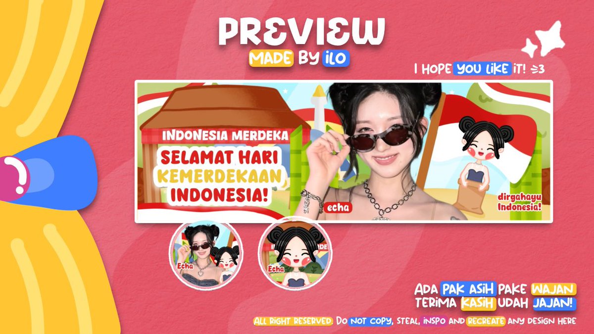 toko_ilo's tweet photo. morning! bantu ramaikan?

ilo open order untuk layout chibi balap karung yah! cocok buat kamu yang mau pake leot 17 agustus or kemerdekaan! pricenya 28 ribu. bisa dm ilo kalo mau jajaan<3 

pst. ilo lampirkan hasil resultnya juga :3

#zonauang #zonaba #zonajajan https://t.co/cIAdO6pnTy