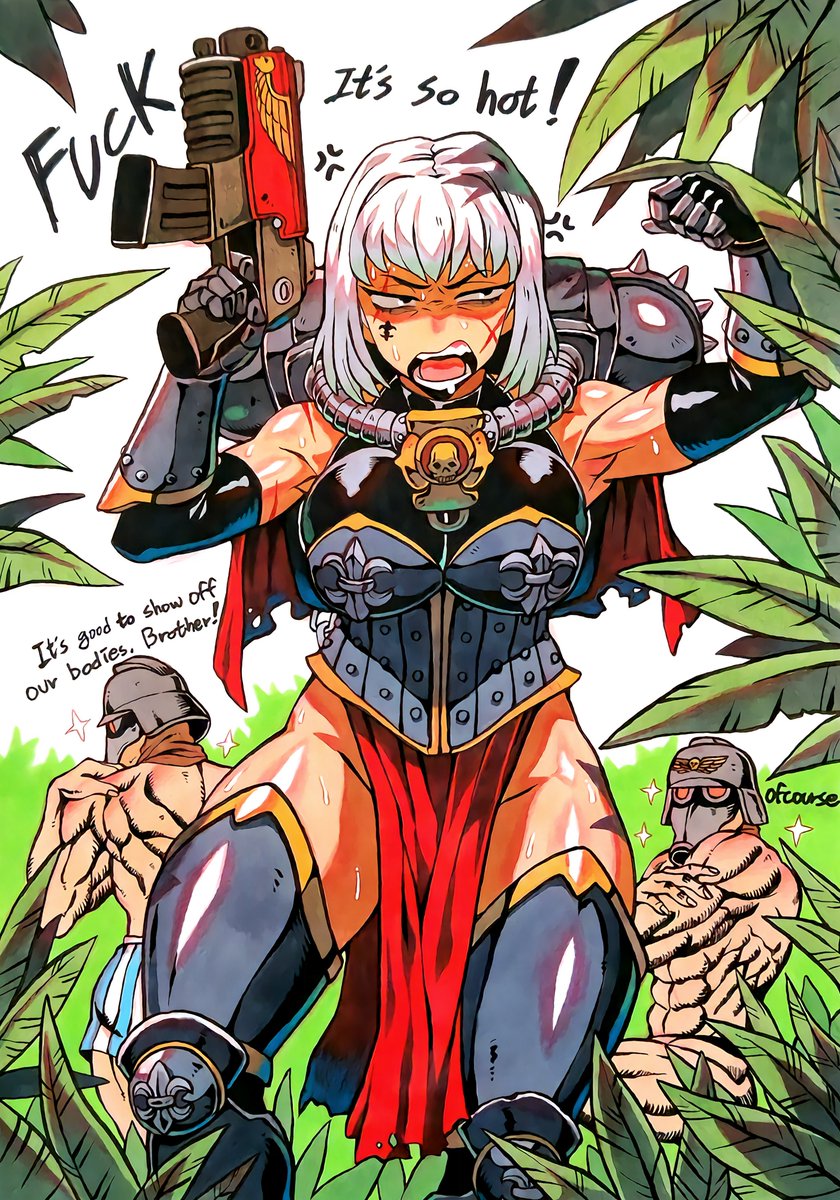 Sister of Battle 
She's operating on a very hot planet! Krieg is having fun, but she's not, haha! Thanks for watching!🥰🥰🥰
#warhammer40k #WarhammerArt