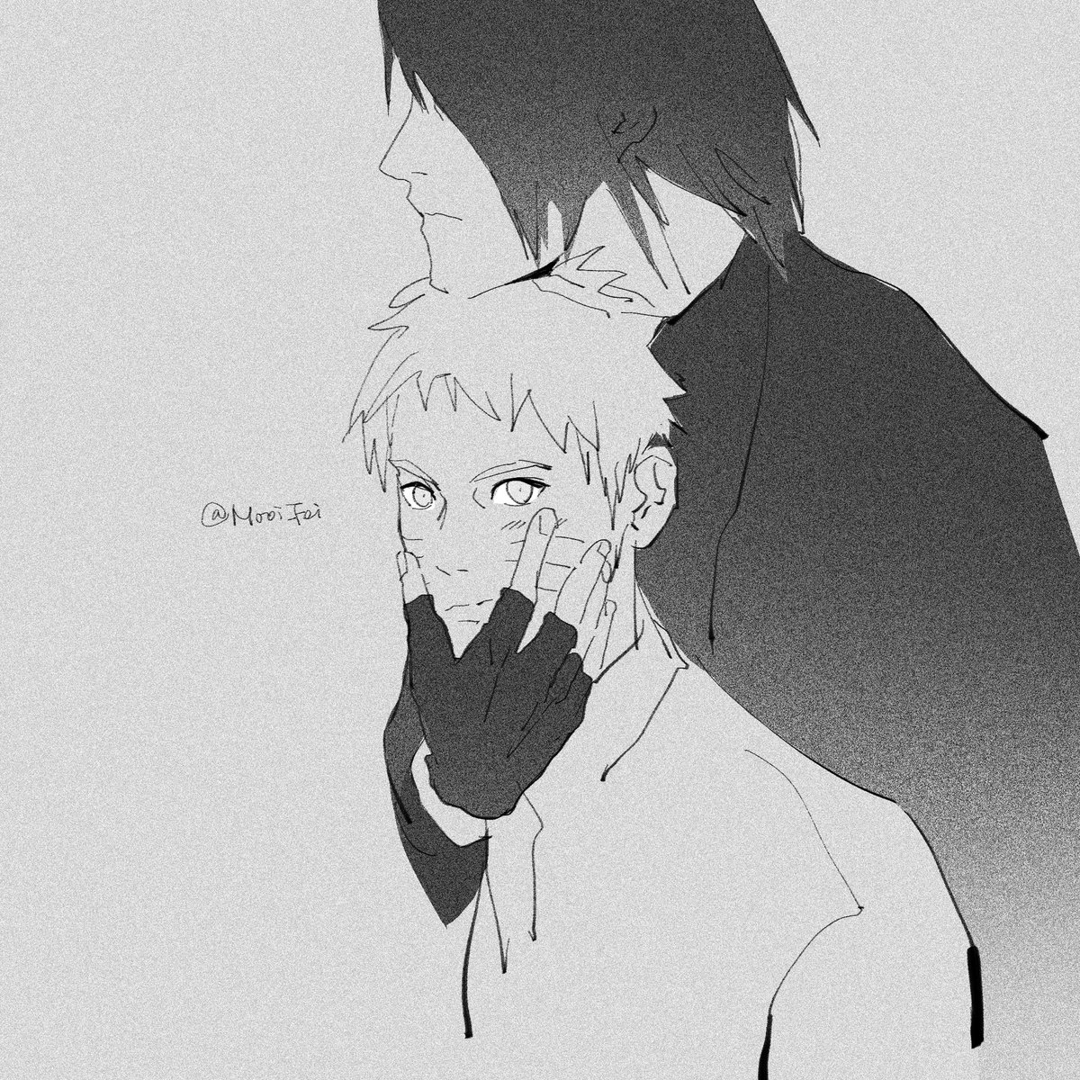 Mooi_Fei's tweet image. Practice with photo ref. #sasunaru #サスナル #佐鸣