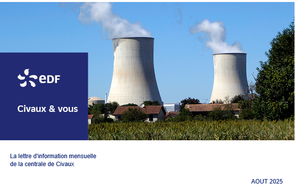 Le dernières actualités de la centrale de #Civaux sont disponibles en ligne !
☑️[Série Podcast] sur le quotidien de deux jeunes embauchées
☑️[Animations estivales] : faites le plein d'énergie cet été
👉edf.fr/la-centrale-nu…
#DLDSept