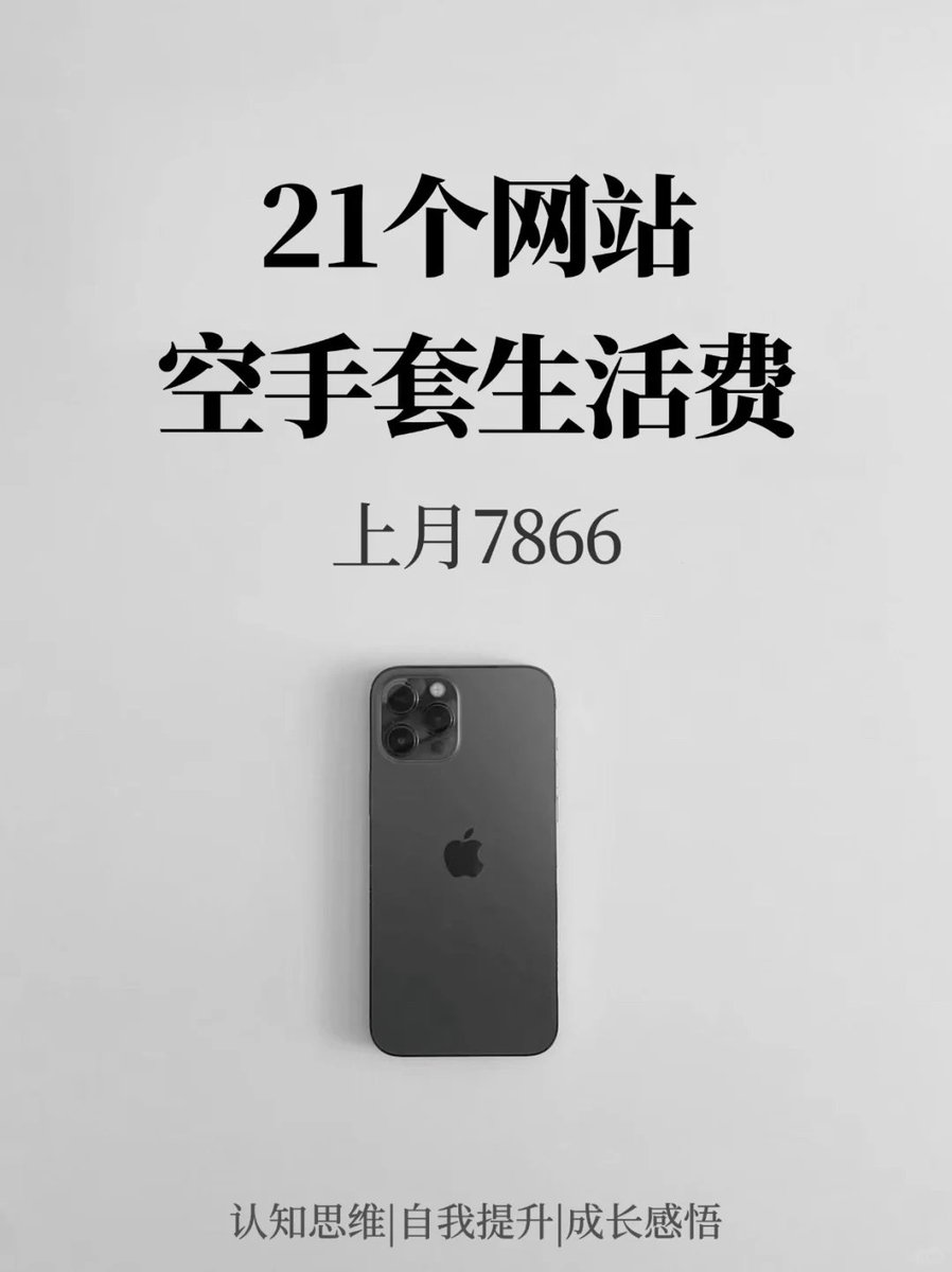 21个空手套生活费的网站