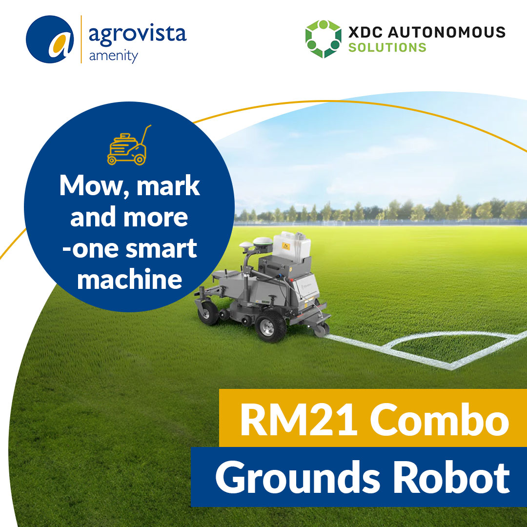 Agrovista Amenity (@agrovistaamnty) on Twitter photo The RM21 combines precision line marking and high-quality mowing in a fully autonomous unit.
Optional attachments include:
• Sweeping kit
• Brush for striping and dew removal
• Sprayer
Available exclusively from Agrovista Amenity
bit.ly/45hGIg9 <a href="/XDC_AS/">XDC Autonomous Solutions</a> The RM21 combines precision line marking and high-quality mowing in a fully autonomous unit.
Optional attachments include:
• Sweeping kit
• Brush for striping and dew removal
• Sprayer
Available exclusively from Agrovista Amenity
bit.ly/45hGIg9 <a href="/XDC_AS/">XDC Autonomous Solutions</a>