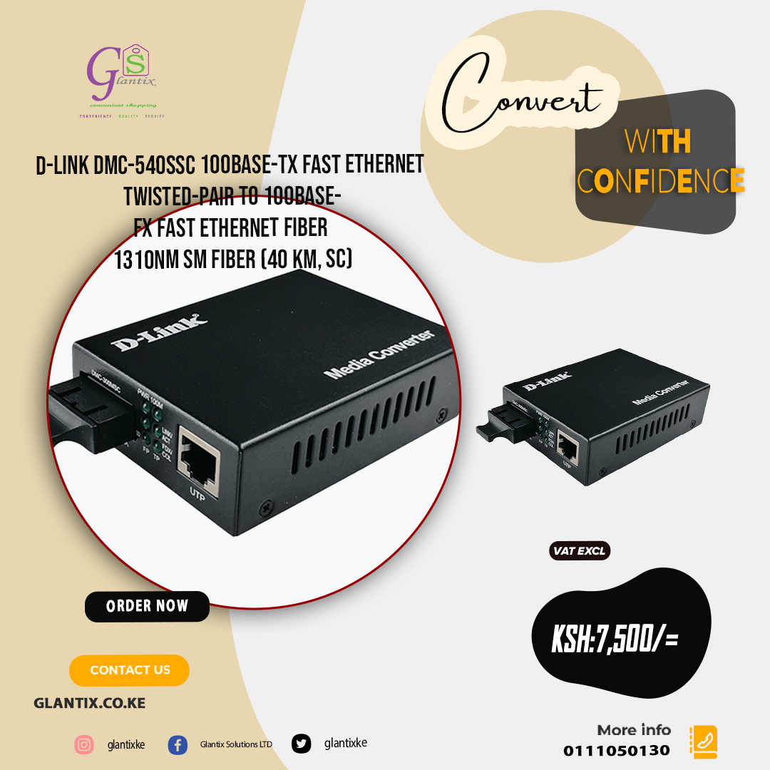 glantixke's tweet image. 🌐✨ Fiber-Ready, Future-Steady

#FiberFast #NetworkBackbone #DLinkSolutions #MediaConverterMagic #NetLinkSpeed #GigabitFlow #BeyondCopper #SCToFX #EnterpriseEssentials

Shop now: glantix.co.ke/product-catego…