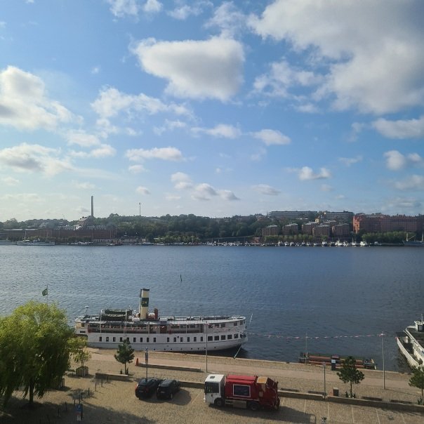 God morgon från Norr Mälarstrand och Björkfjärden