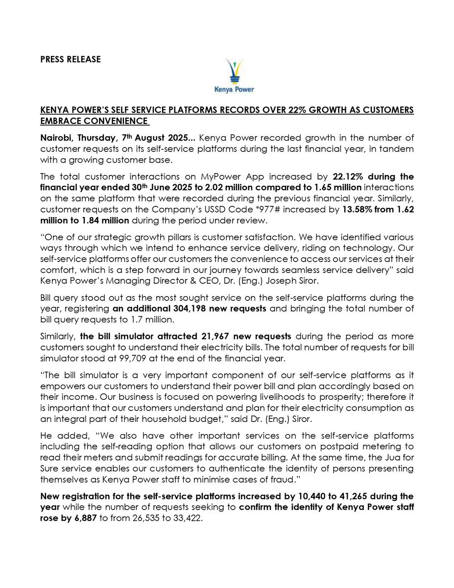 The Kenya Power & Lighting Company Plc. tweet media