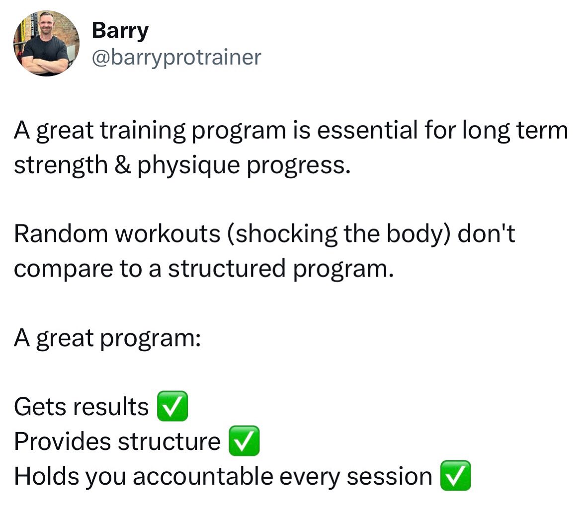 barryprotrainer's tweet image. Training doesn’t need to be complicated..
⬇️⬇️
instagram.com/p/DNC4T5FI1AQ/…
#workout #workoutroutine #workoutmotivation #gym #gymtime #strenghttraining #pumpingiron #bodybuilding #muscular #physique #fit #fitness #londonpersonaltrainer #personaltrainerlondon