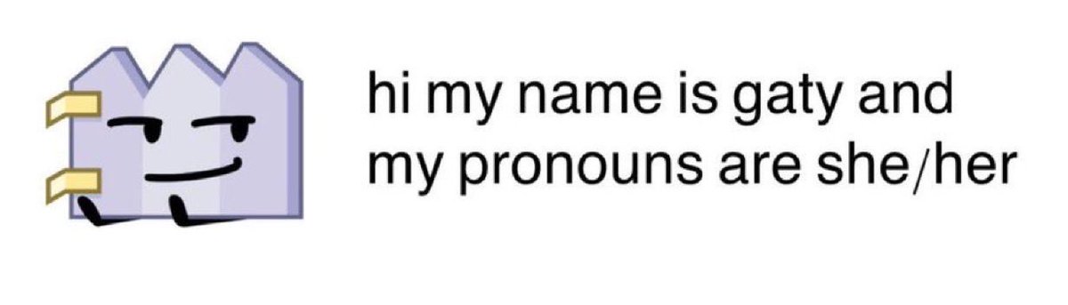 hi my name is gaty and my pronouns are she/her