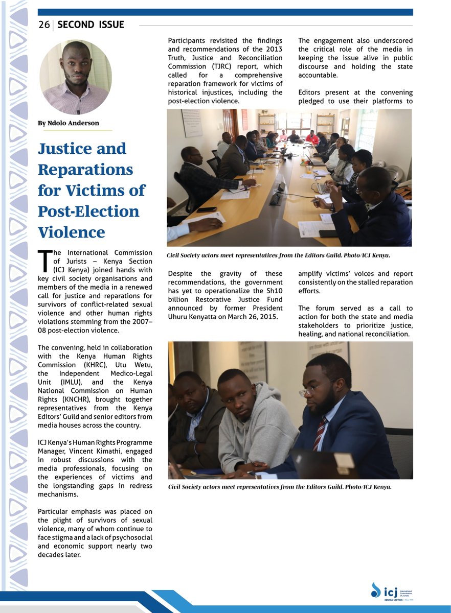 Access to Justice is not a privilege, it’s a right.

In this issue of The Jurist Ke, we spotlight the real stories and bold actions driving access to justice in Kenya:

⚖️ Legal aid for communities facing criminalization of poverty.

👩🏽‍⚖️ Judicial reforms and non-custodial