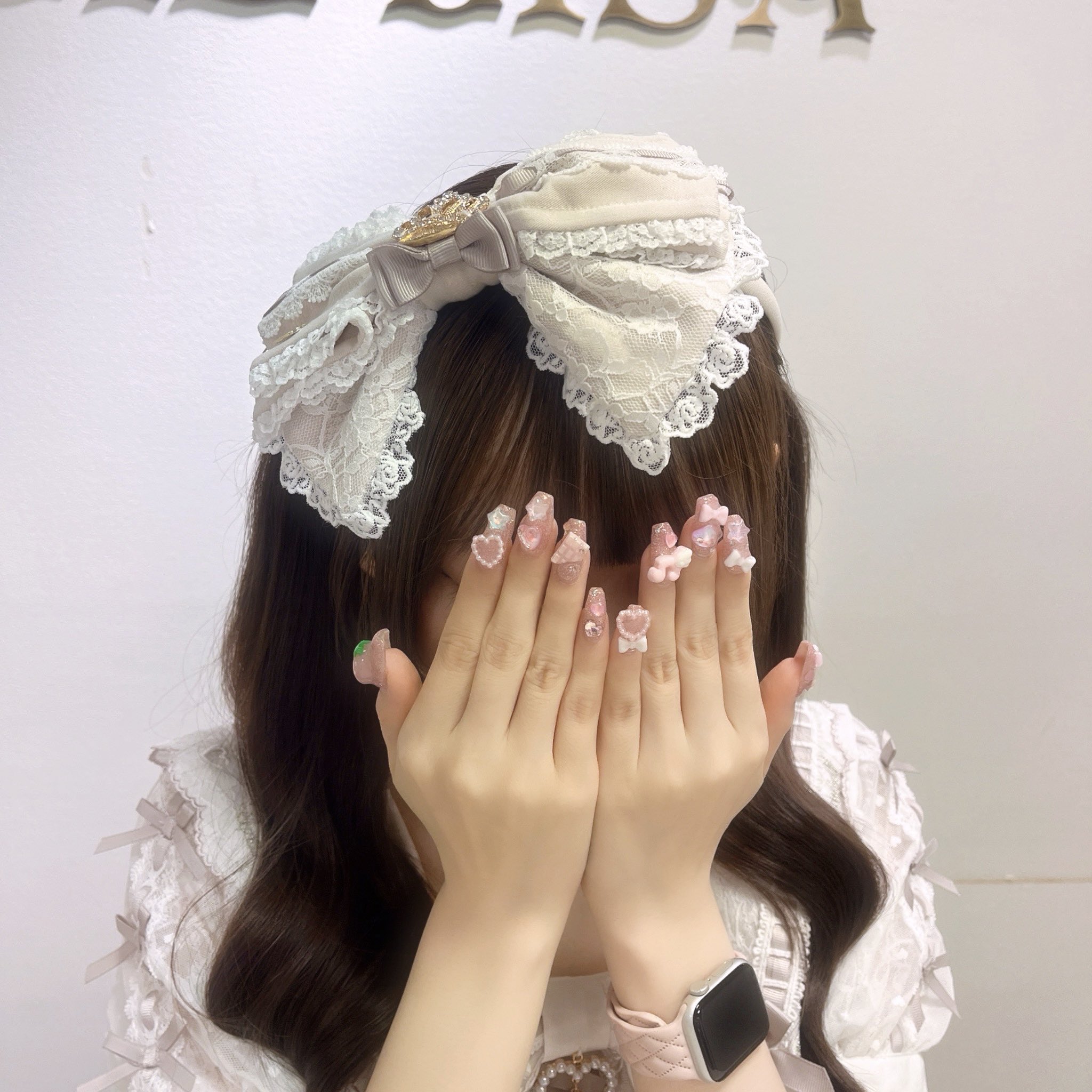 LIZLISA ドーリーレースリボンカチューシャ ピンク LIZLISA ドーリーレースリボンカチューシャ ピンク - メルカリ