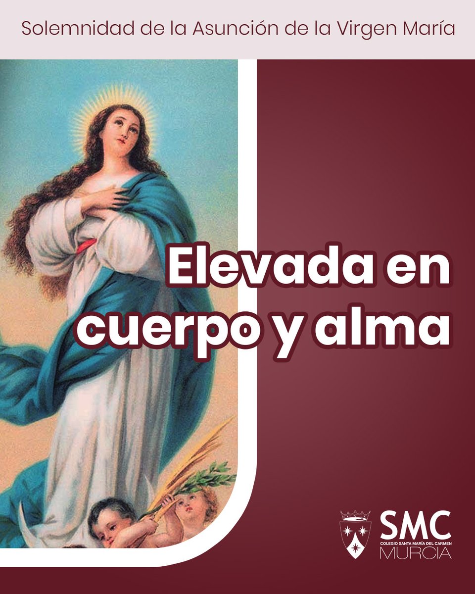 🌸 Hoy celebramos con alegría la Solemnidad de la Asunción de la Virgen María 🌟

Una promesa de esperanza, vida eterna y amor maternal que nos acompaña siempre 💙👑

🌤️ Que su ejemplo nos eleve cada día hacia lo bueno, lo bello y lo verdadero💫 ¡Feliz día de la Asunción!