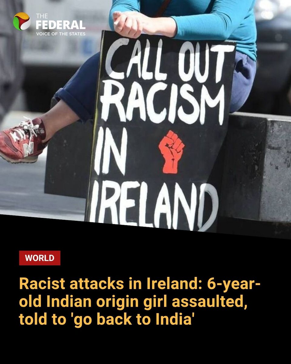 TheFederal_News's tweet photo. The girl was playing outside her home when a gang of children punched her and hit her private parts with a bicycle — the first known #RacistAttack on a #Minor in #Ireland.
Read more: https://t.co/Z94ZS9pe7K
#Racism #Kerala #Dublin #IndianImmigrants https://t.co/yeGRw67F7O