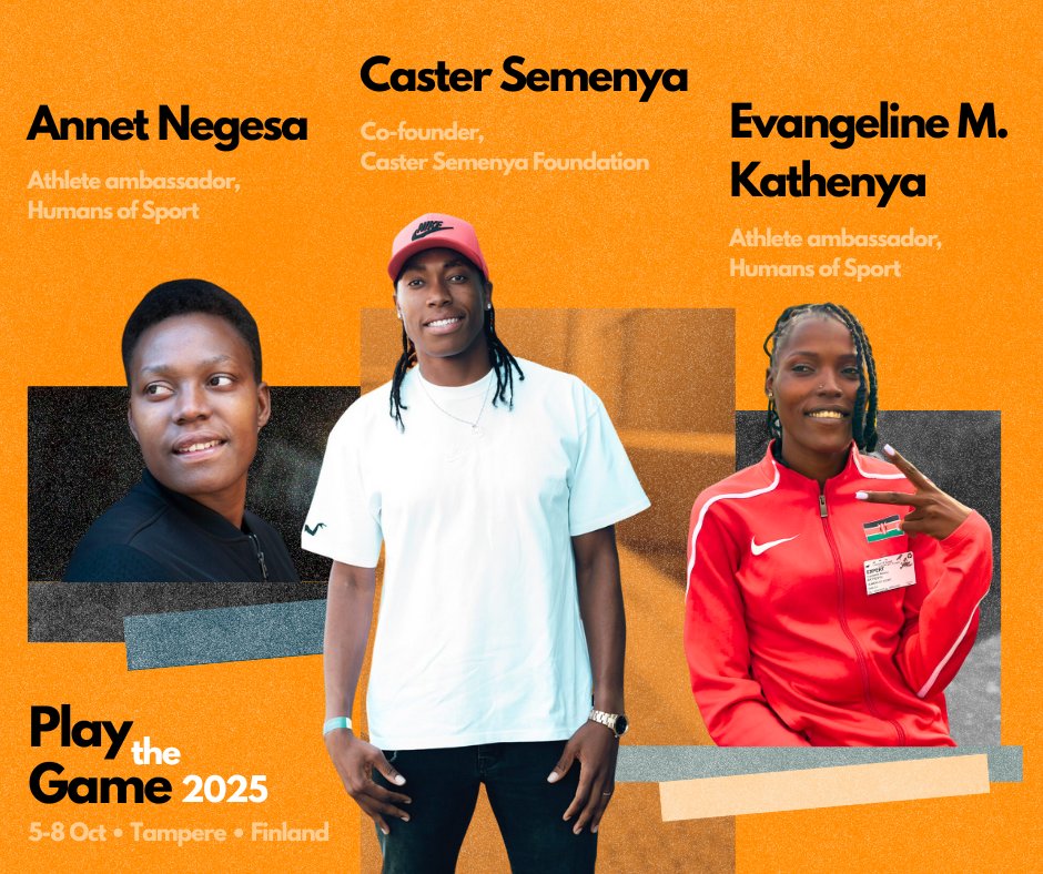 Play the Game (@playthegame_org) on Twitter photo π₯ We are excited to announce that <a href="/MightyCaster/">Caster Semenya</a>, <a href="/AnnetNegesa/">Annet Negesa</a> & Evangeline Makena Kathenya will take the stage at #ptg2025 in a session titledπ
π Athletesβ power: Owning their narrative, shaping a collective future
Read more about the conferenceπ
playthegame.org/conferences/plβ¦ π₯ We are excited to announce that <a href="/MightyCaster/">Caster Semenya</a>, <a href="/AnnetNegesa/">Annet Negesa</a> & Evangeline Makena Kathenya will take the stage at #ptg2025 in a session titledπ
π Athletesβ power: Owning their narrative, shaping a collective future
Read more about the conferenceπ
playthegame.org/conferences/plβ¦