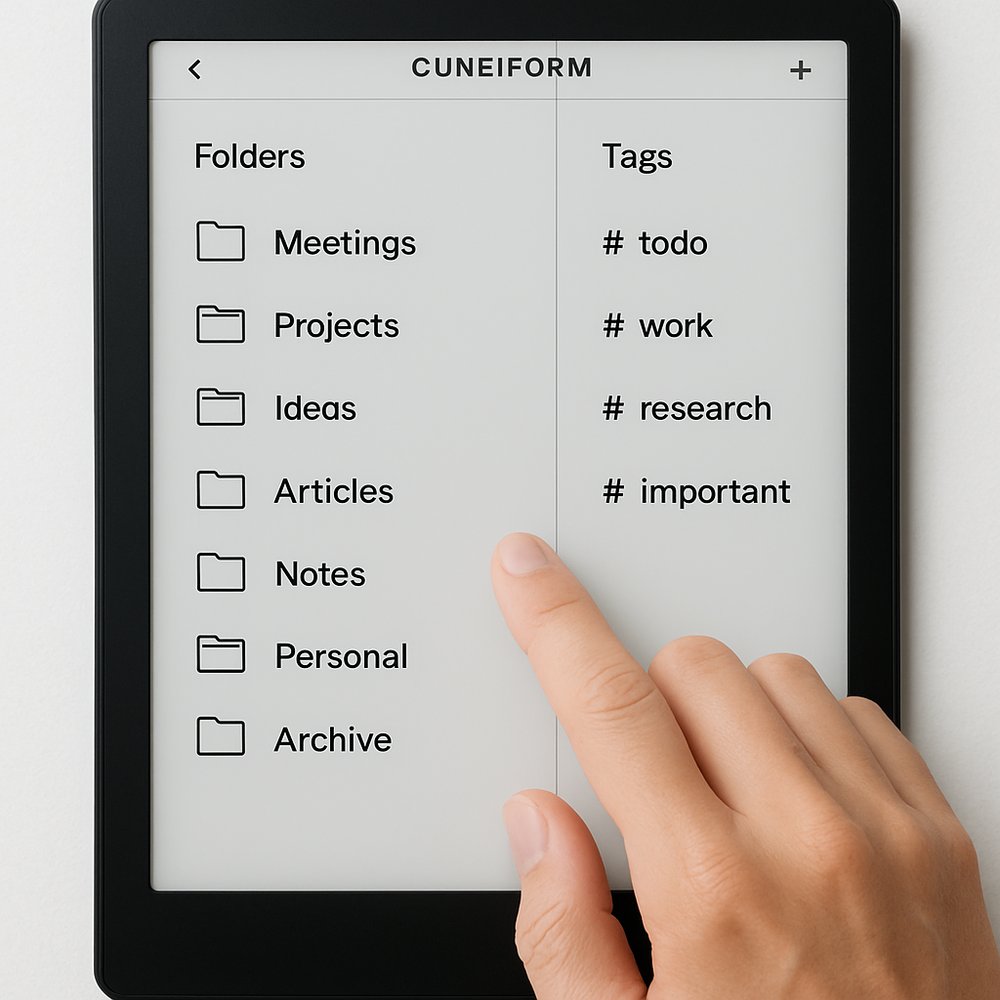 CuneiformAI's tweet photo. Productivity isn’t about doing more—it’s about doing smarter.
That’s why we created Cuneiform, an AI-powered notebook that helps you capture, summarize, and organize your thoughts in real-time.

It’s time to rethink note-taking. 🧠✨
#AI #Productivity #Innovation https://t.co/YVa3WZXPoV
