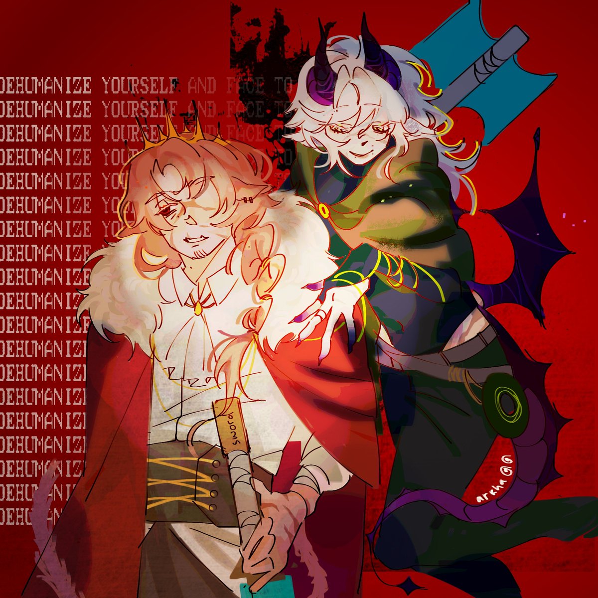 tepid2ardor's tweet image. red red red, halo #rivalstwt #dreamfanart #technobladefanart