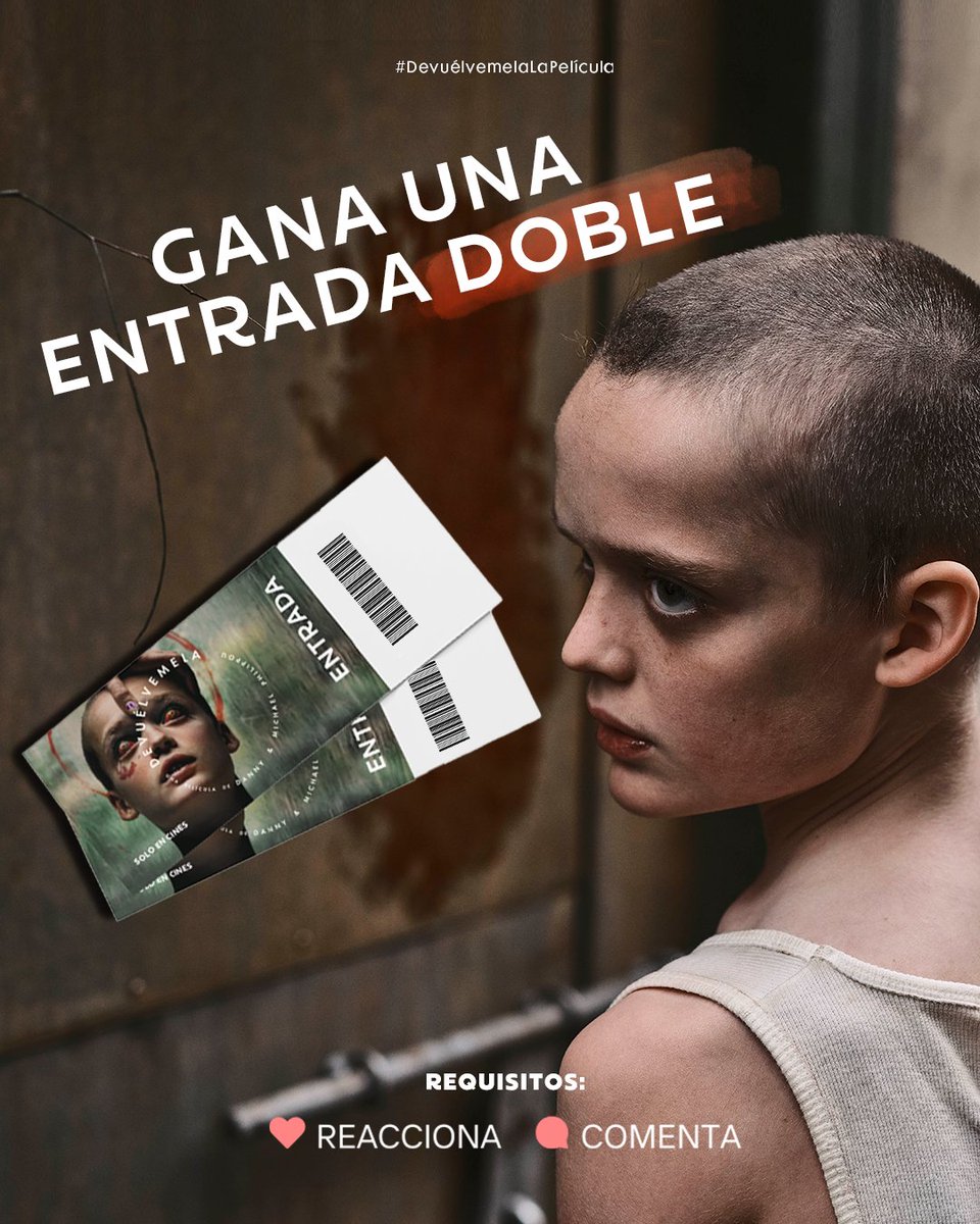 ¿Quieres ganar una entrada doble para ver la película de terror del año? Reacciona y comenta con quién irias a ver #DevuélvemelaLaPelícula.  
Exclusivamente en cines.