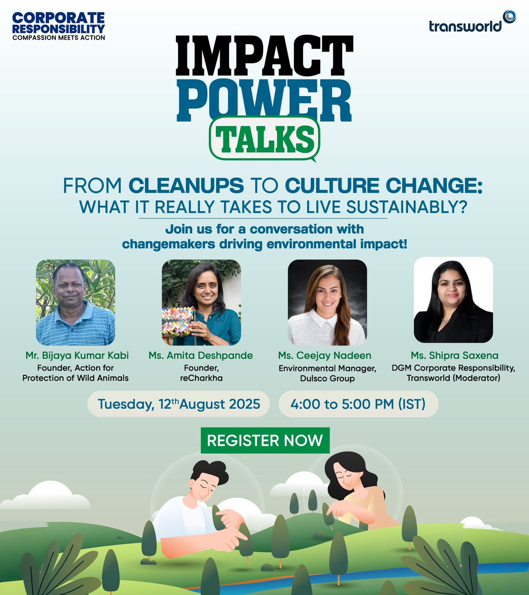Excited to introduce #ImpactPowerTalks, a webinar series as part of our Corporate Responsibility efforts, to bring together changemakers, thought leaders, and grassroots champions and spotlight stories of social impact to inspire collective action. Join us for the first panel