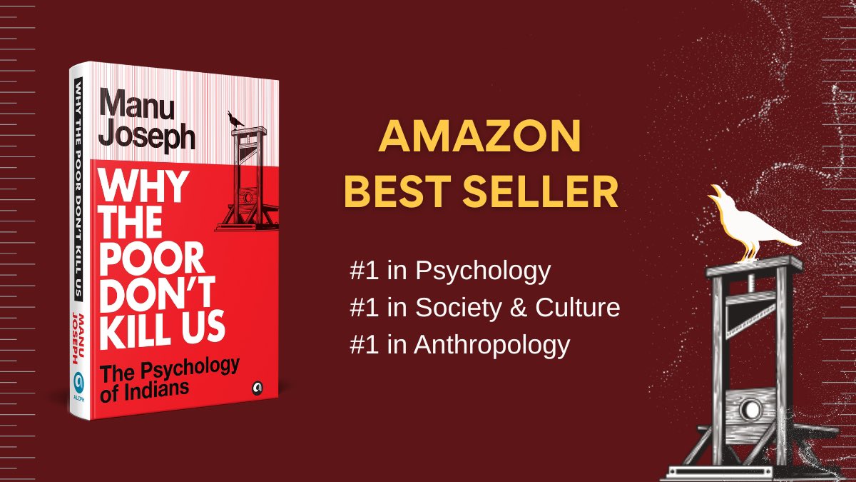 Aleph Book Company (@alephbookco) on Twitter photo 'Why the Poor Don't Kill Us' by Manu Joseph tops Amazon charts as #1 Best Seller in multiple categories.
An insightful, bold, and unmissable read.
Get your copies here: amzn.in/d/eFXzOEB
<a href="/manujosephsan/">Manu Joseph</a>
#Bestseller #AmazonBooks #NonFiction #IndianSociety #MustRead 'Why the Poor Don't Kill Us' by Manu Joseph tops Amazon charts as #1 Best Seller in multiple categories.
An insightful, bold, and unmissable read.
Get your copies here: amzn.in/d/eFXzOEB
<a href="/manujosephsan/">Manu Joseph</a>
#Bestseller #AmazonBooks #NonFiction #IndianSociety #MustRead