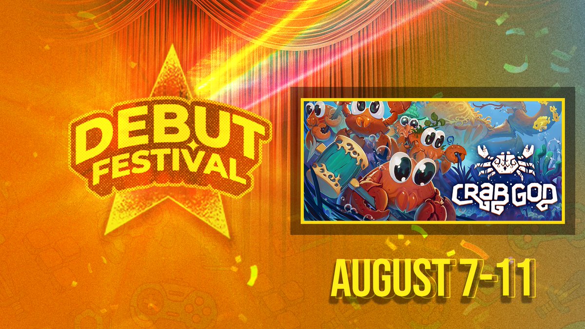 Crablings are ready for the show! 🎩

Join us for the Debut Festival from August 7 to 11 and try our demo: store.steampowered.com/app/2289390/Cr…