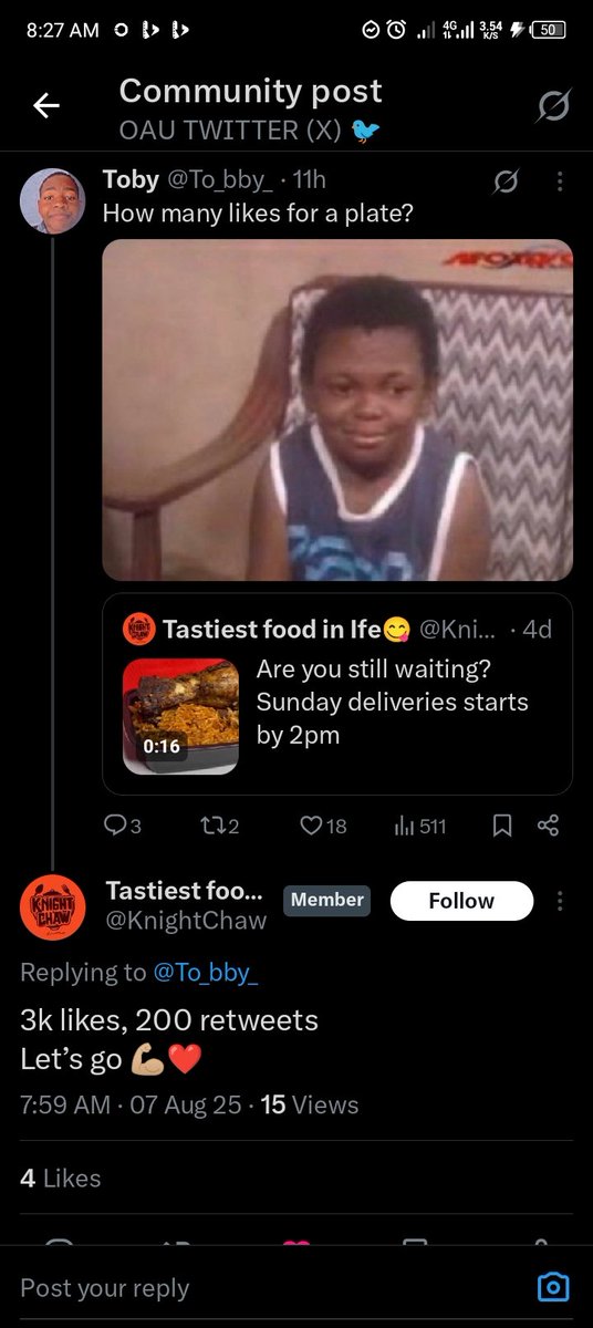 Great ife community, let's come together to feed a poor man 😭🙏

Any where you see this tweet, help like and retweet the quoted post.