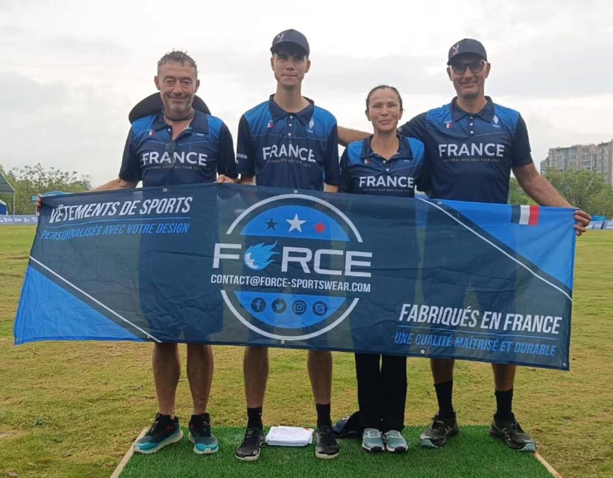 🇫🇷 Big news from the fairways!

We’re incredibly proud to announce that Force Sportswear is behind the official playing kit of the French National Disc Golf Team, currently competing at the World Games 2025 in Chengdu, China! 🥏🌍

💥 Even better? This high-performance kit is 1…