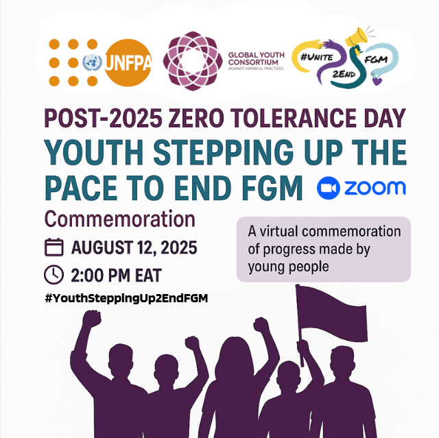 🚨 Post-2025 Zero Tolerance Day Webinar 🚨

Young people across Africa, Europe &amp;Asia are uniting. Despite powerful youth-led movements earlier this year, 230M+ girls &amp; women remain affected &amp; 68M more are at risk by 2030

#YouthSteppingUp2EndFGM

Register us06web.zoom.us/webinar/regist…