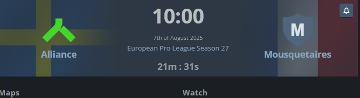 OUAISSSS
a 10h ya un match en  <a href="/euproleague_/">EPL</a>
On va suivre Mousquetaire contre Alliance 

Behop_veek 📺